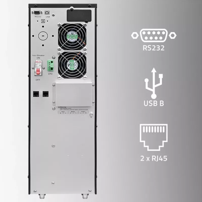 Unterbrechungsfreie Stromversorgung QOLTEC 52283 6kVA 6000W PF 1.0