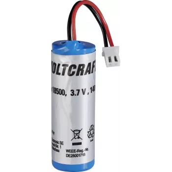 VOLTCRAFT 18500 Li-Ion Ersatzakku Typ 18500, passend für (Details) IR-Thermometer IR1000-50CAM, IR-1600 CAM 18500 (18500)