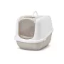 Überdachte Katzentoilette Savic Nestor Jumbo, Kunststoff, 66,5×48,5×46,5 cm, Kaffee/Weiß