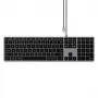 Satechi schlank W3 Tastatur USB-C mit Ziffernblock (Space Grau)