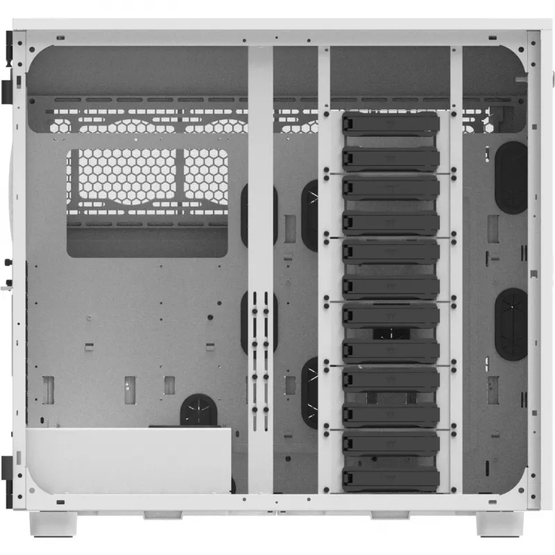 Thermaltake AX700 Grand Tour E-ATX-Gehäuse mit Glasseitenfenster (Weiß)