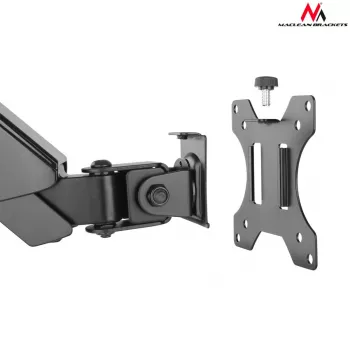Schreibtisch-Monitorhalterung MACLEAN MC-775 für 32 Zoll (81,3 cm) Bildschirme, VESA 75x75–100x100, bis 8 kg, grau