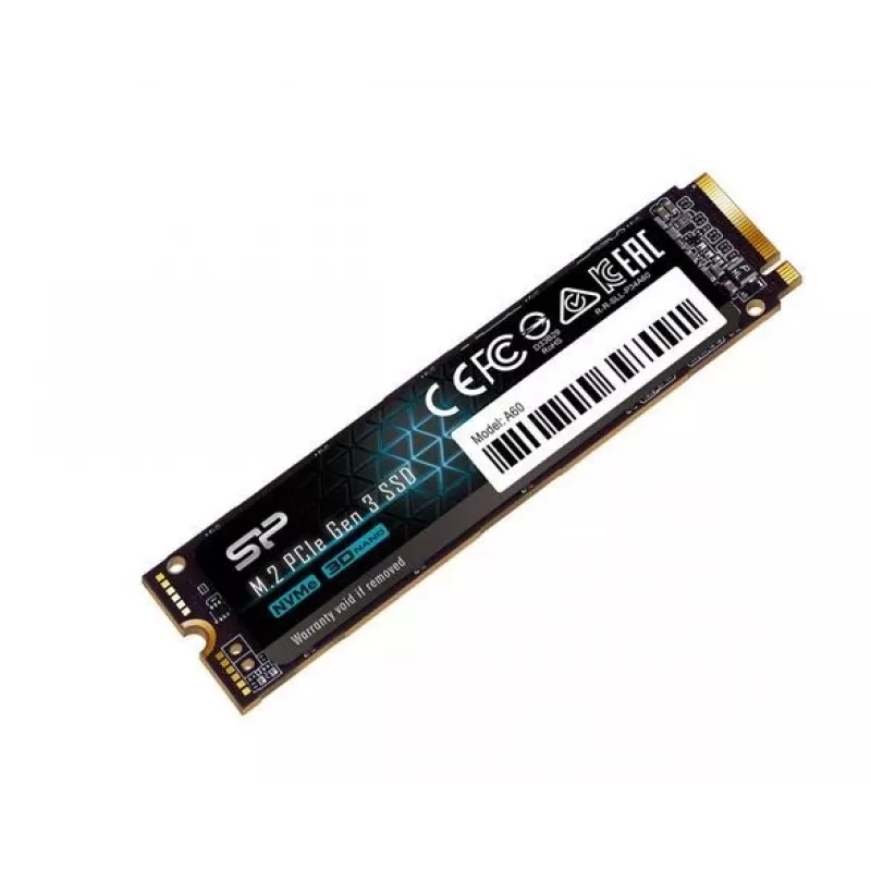 SSD M.2 NVMe Silicon Power P34A60 2 TB, PCIe 3.0 x4, Lesen 2200 MB/s, Schreiben 1600 MB/s