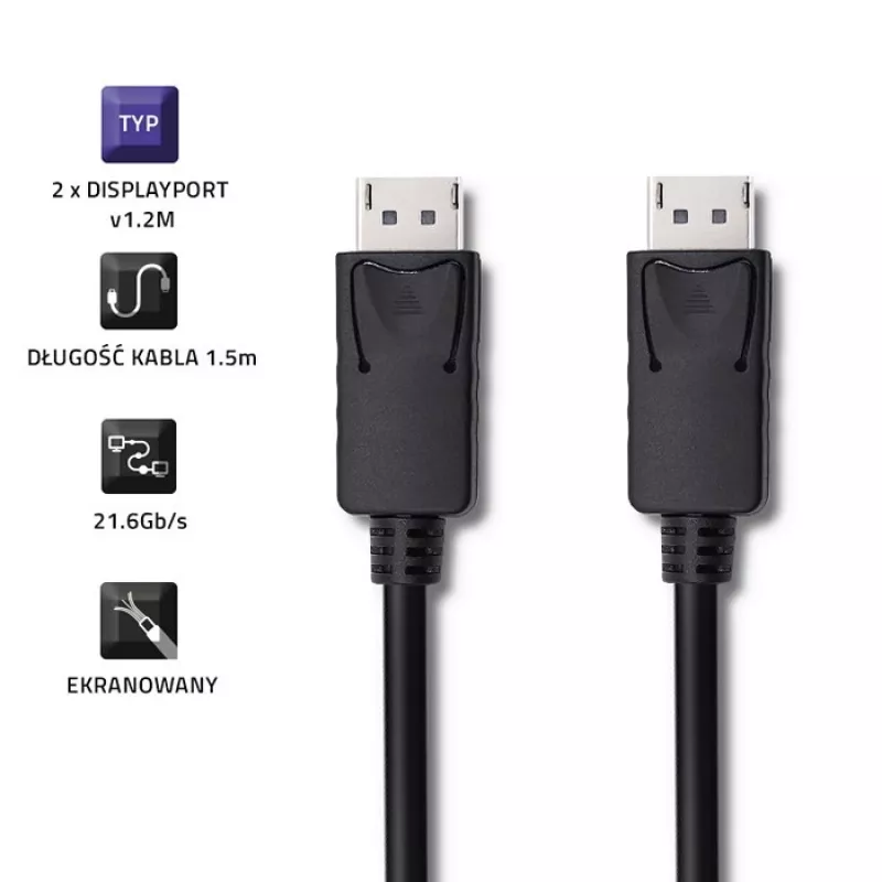 DisplayPort v1.2 Stecker, 4K, 1,5 m