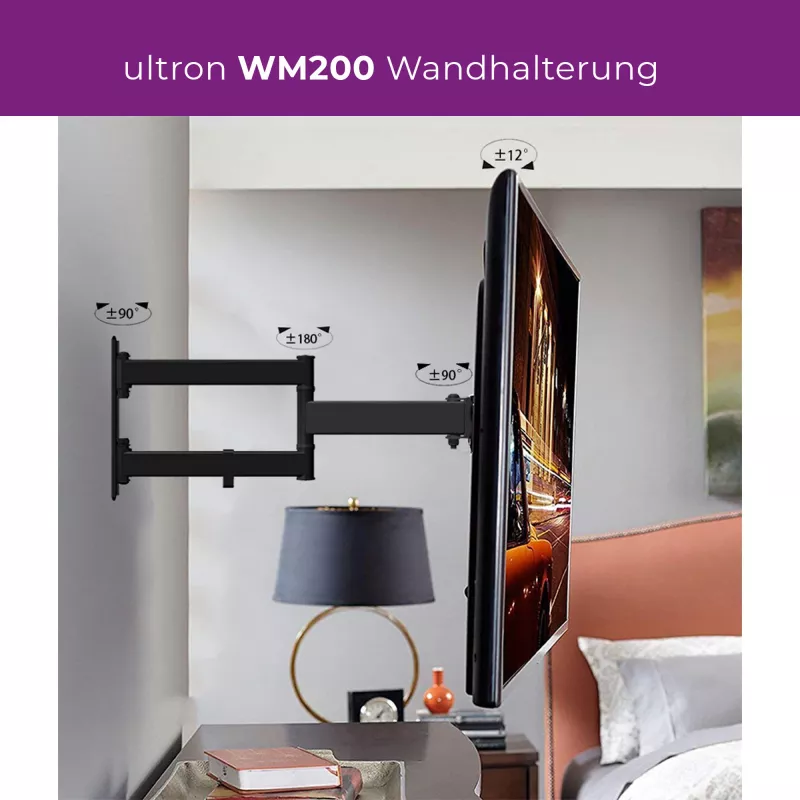 Wandhalterung Ultron WM200 88,9 cm (35 Zoll) Schwarz