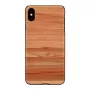 Handyhülle man and wood für iPhone X/XS — cappuccino schwarz Schutzcover