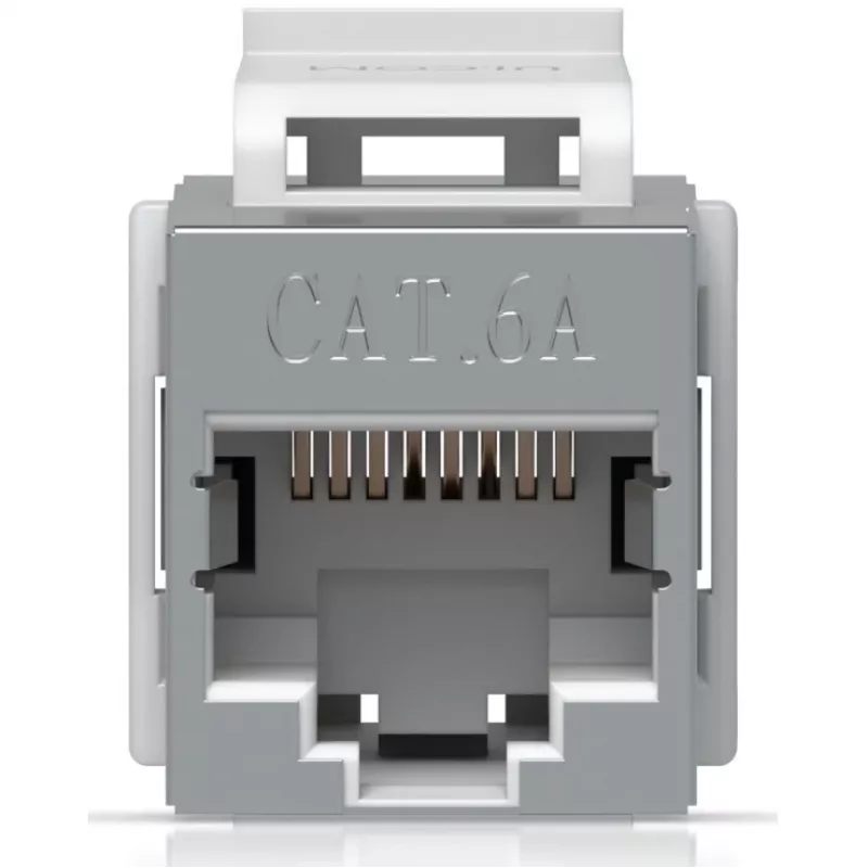 Keystone-Kupplung Ubiquiti UACC-Keystone-Coupler-C6A Flach Edelstahl RJ-45