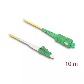 DeLOCK InfiniBand/Glasfaserkabel 10 m LC SC Gelb 83876