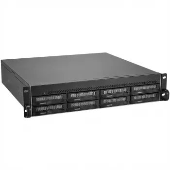 TerraMaster U8-500 PLUS NAS/Speicherserver Rack (2U) Intel® Core™ i7 16 GB DDR5 0 TB Schwarz