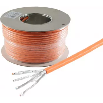 S-Conn 08-81031007 Netzwerkkabel Orange 100 m Cat.7 Rohkabel S/FTP (S-STP) (08-81031007)
