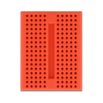 Breadboard DELOCK 18318 – lötfreies Kunststoff-Prototypenboard, 36 × 46 × 10 mm, rot
