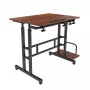 Maclean mobiler Laptoptisch, schwarz, 80x60 cm, max. 50 kg, höhenverstellbar 67-115 cm, MC-124 B
