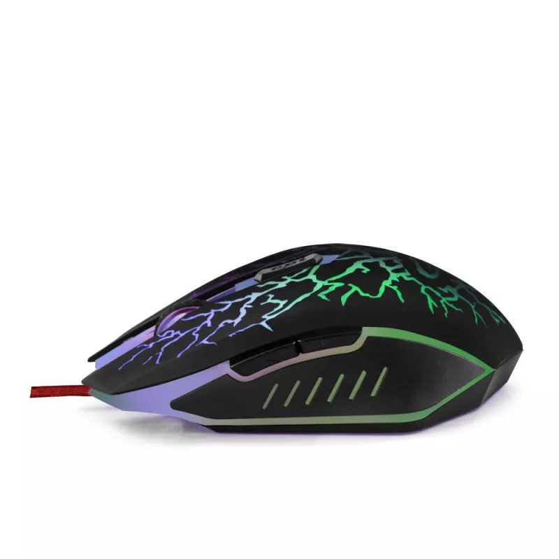 Esperanza MX211 LIGHTNING - Maus - USB - Hiiri - Optisch - 6 Tasten - Schwarz