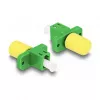 DeLOCK LWL-Hybrid-Kupplung LC Simplex Buchse auf ST Simplex Buchse grün