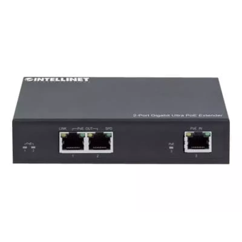 Netzwerksender Intellinet 2-Port Gigabit Ultra PoE Extender