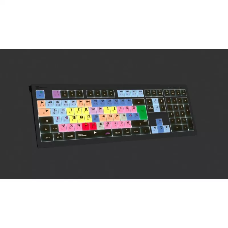 Logickeyboard LKB-MCOM4-A2M-UK Tastatur USB QWERTY Englisch Schwarz (LKB-MCOM4-A2M-UK)