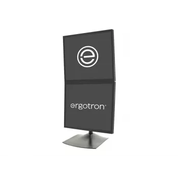Ergotron DS100 - Montageset (28-Zoll-Stange, Basis, 2 Drehgelenke, 2 VESA-Adapter) - schmal - für 2 LCD-Displays - Stahl, Aluminium - Schwarz - Bildschirmgröße: bis 68,6 cm (bis 27 Zoll)