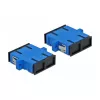 Glasfaserstecker SC Buchse–Buchse DELOCK 85991, blau, 4er-Pack
