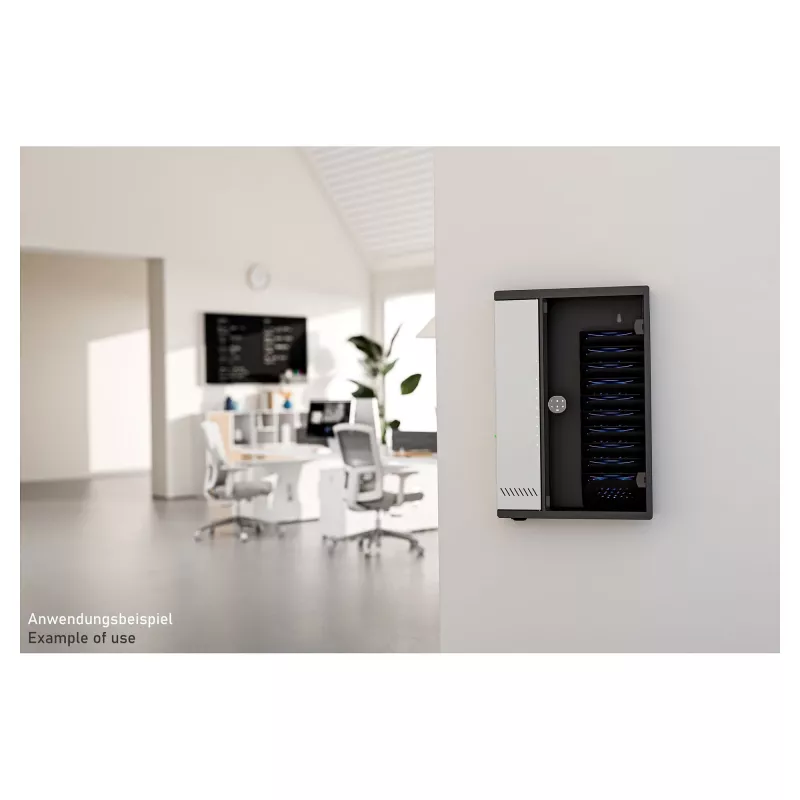 Good Connections Wand-Ladeschrank für 11 Geräte, USB-C, 30W Port