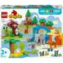 LEGO DUPLO Town Wilde Tierfamilien 3-in-1 Spielset 10446 – 92 Teile, ab 2 Jahren, 200×220×340 mm
