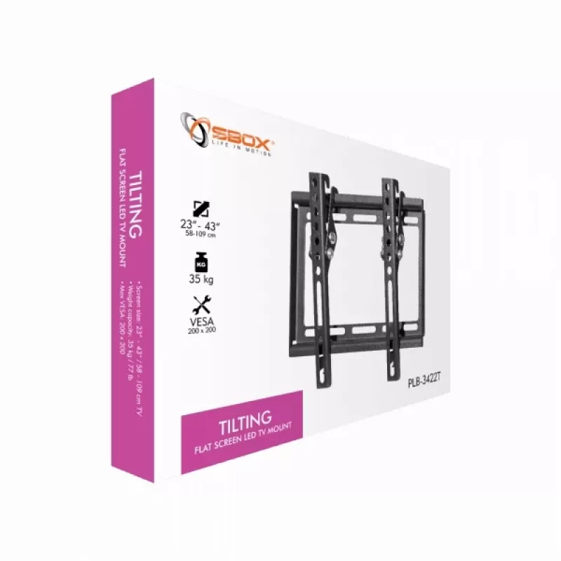 Sbox PLB-3422T Neigbarer Flachbildschirm-LED-TV-Halter 23-43 35kg