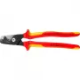 Kabelschneider Knipex 95 18 225 VDE, isolierte Griffe, Länge 225 mm