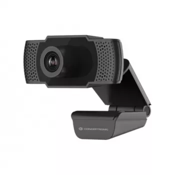 Conceptronic AMDIS 1080P Full-HD-Webcam mit Mikrofon, 2 MP, 1920 x 1080 Pixel, Full-HD, 30 fps, H.264, M-JPEG, YUV, 90°