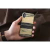 Smartphone-Hülle man and wood für iPhone X/XS – weißes Ebenholz schwarz