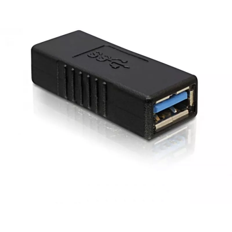 DELOCK USB 3.0-A Adapter USB-A auf USB-A schwarz, USB 3.0 Datenübertragung