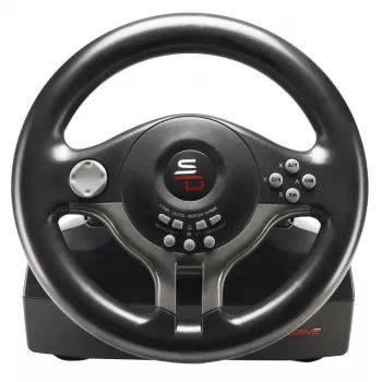 Lenkrad + Pedale Subsonic SV200 Schwarz Grau USB 180°-Rotation
