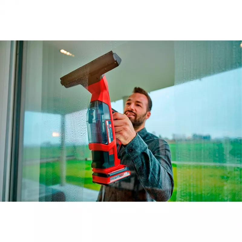 Einhell BRILLIANTO Fenstersauger 0,3 L Schwarz, Rot