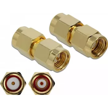 Kabeladapter DeLOCK 89971 SMA RP-SMA Gold