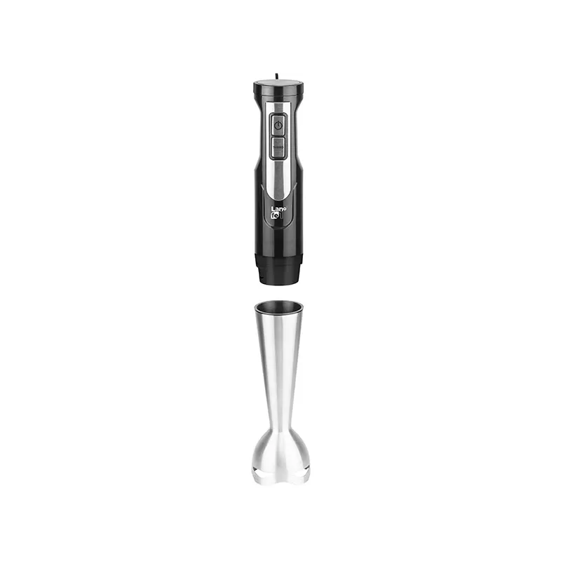 Hand-Stabmixer LAFE BRK-003A, 800 W, schwarz/silber, Edelstahlklinge, 0,6-L-Schüssel, 0,5-L-Krug