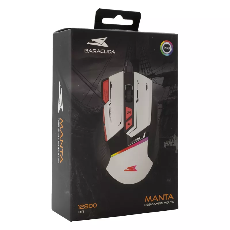 Maus Baracuda BGM-042 MANTA White USB