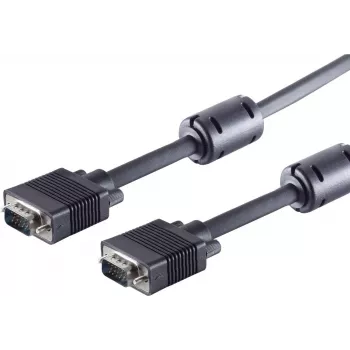 Monitorkabel ShiverPeaks S-VGA 78056-0.2, 2 × 15-polig geschirmt, 0,2 m