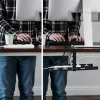 Untertisch-Kabelorganizer MACLEAN MC-105 B, Stahl, verstellbar, passend für Tischstärken von 0,5–50 mm, max. Belastung 5 kg, schwarz