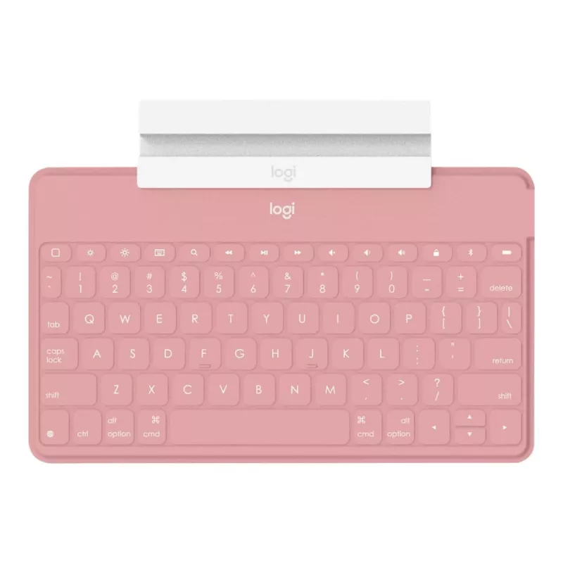 Logitech Keys-To-Go - Tastatur - Bluetooth - QWERTY - Spanisch - Blush Pink - für Apple iPad/iPhone/TV