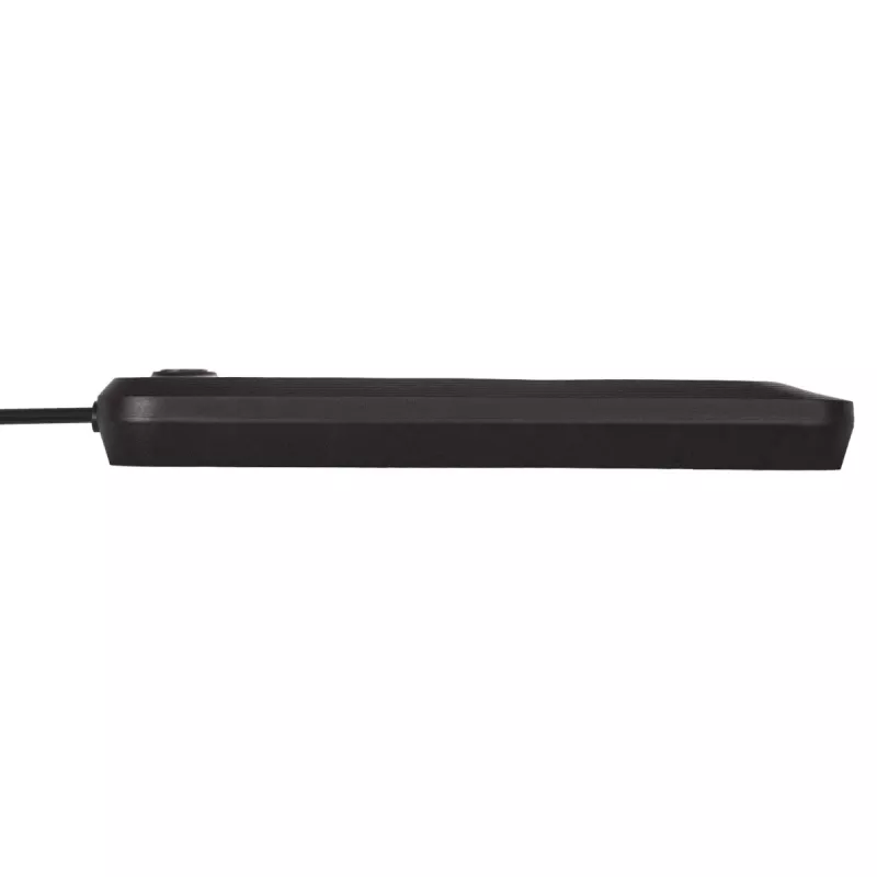 Steckdosenleiste MACLEAN MCE395 B — 5 Steckdosen, 3×USB, 110–240V AC, 2,1A USB, 2500W, 1,5 m Kabel, schwarz
