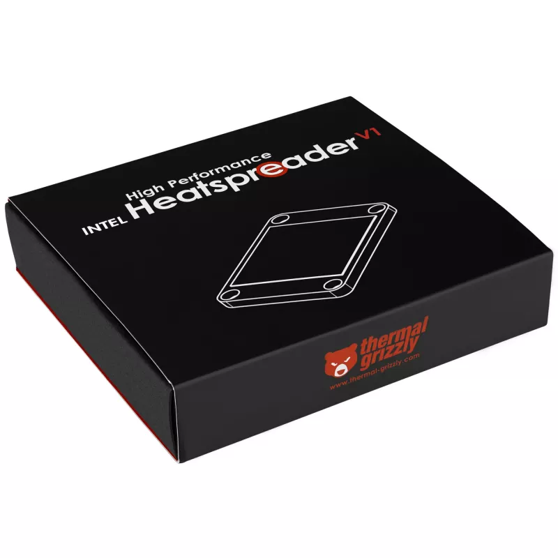 Thermal Grizzly Wärmeverteiler Intel High Performance Heatspreader V1 – metallische Wärmeschnittstelle für CPU-Kühlung