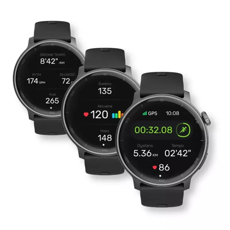 Smartwatch Stelio STSWA101BK Activ GPS 46mm Schwarz