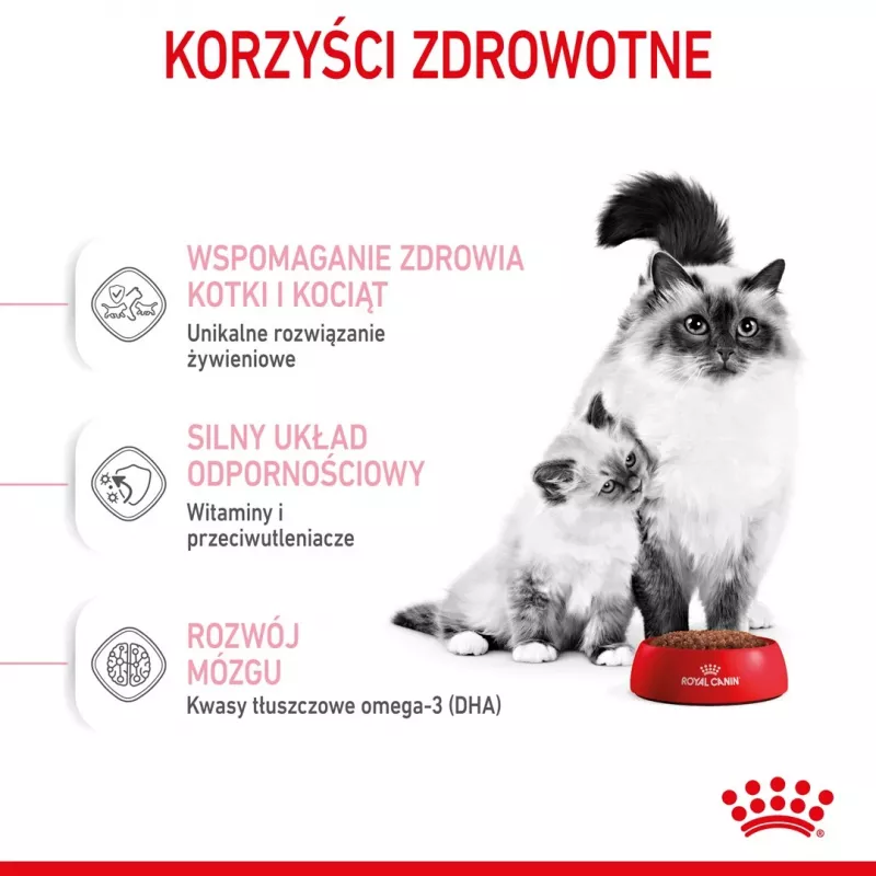 Trockenfutter für Katzen Royal Canin Mother & Babycat 2 kg – Huhn, für trächtige und säugende Kätzinnen und Kätzchen (Junior)