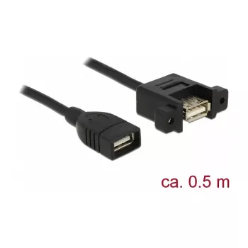 USB-Kabel DeLOCK 85459 USB 2.0 0,5 m Schwarz