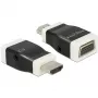 Kabeladapter DeLOCK 65586 HDMI-A auf VGA Schwarz Weiß