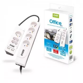 OFFICE PLUS 7 Steckdosen 250 V weiß (T/LZ06-OFP018/0000) - Ever