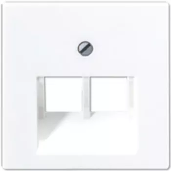 Wandplattenabdeckung für Schalter JUNG A 569-2 BFPLUA WW Weiß Thermoplast
