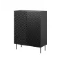 Regal cama meble ONDA 2D2SZ Bücherregal 98×45×127 cm schwarz