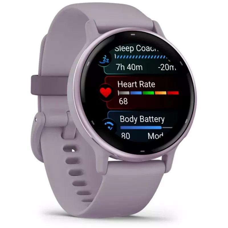 Garmin Vivoactive 5 3,05 cm (1.2) AMOLED Digital 390 x 390 Pixel Touchscreen Violett Wi-Fi GPS (Satellit)