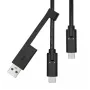 USB-A-auf-USB-C-Kabel ProXtend USBCWA-001 1 m, schwarz, 0,06 kg