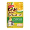 Nasses Katzenleckerli INABA Dashi Delights – Huhn mit Thunfisch & Jakobsmuschel, 40 g Beutel, 93 % Feuchtigkeit, 5,5 % Protein