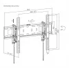 TV-Halterung SBOX PLB-6546T-2 für 37–80 Zoll Bildschirme, bis 75 kg, VESA bis 600x400